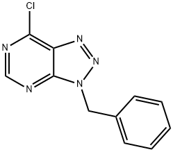 3-苄基-7-氯-3H-[1,2,3]-噻唑并[4,5-D]嘧啶 结构式