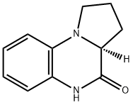 Pyrrolo[1,2-a]quinoxalin-4(5H)-one, 1,2,3,3a-tetrahydro-, (3aS)- (9CI) 结构式