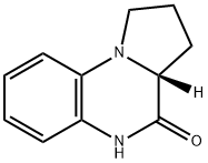 Pyrrolo[1,2-a]quinoxalin-4(5H)-one, 1,2,3,3a-tetrahydro-, (3aR)- (9CI) 结构式