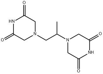 4,4'-(1-メチルエチレン)ビス(2,6-ピペラジンジオン) 化学構造式