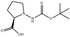 (R)-(+)-NBETA-BOC-D-HYDRAZINOPROLINE Structure