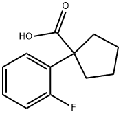 1-(2-氟苯基)环戊羧酸 结构式