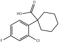 1-(2-CHLORO-4-FLUOROPHENYL)CYCLOHEXANECARBOXYLIC ACID Structure