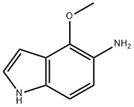 1H-Indol-5-amine,  4-methoxy- 结构式