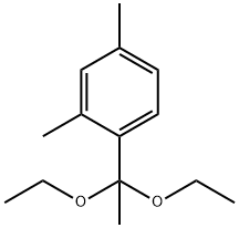 1-(1,1-diethoxyethyl)-2,4-dimethyl-benzol 结构式