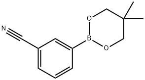 (3-氰基苯基)硼酸新戊二醇酯,214360-45-9,结构式