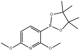 2,6-DIMETHOXY-3-(4,4,5,5-TETRAMETHYL-1,3,2-DIOXABOROLAN-2-YL)PYRIDINE Structure