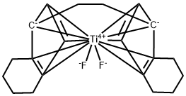 (R,R)-ETHYLENE BIS(4,5,6,7-TETRAHYDRO-1-INDENYL)DIFLUOROTITANIUM(IV) Structure