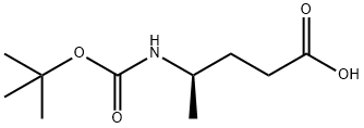 Pentanoic acid, 4-[[(1,1-dimethylethoxy)carbonyl]amino]-, (4R)- (9CI) Structure