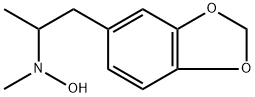 3,4-methylenedioxy-alpha,N-dimethyl-N-hydroxyphenethylamine 化学構造式