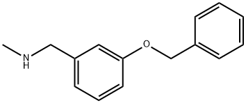 N-(3-(BENZYLOXY)BENZYL)-N-METHYLAMINE Structure