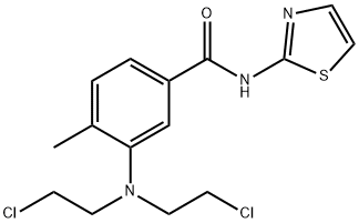 21447-40-5 3-[Bis(2-chloroethyl)amino]-4-methyl-N-(2-thiazolyl)benzamide