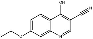 7-乙氧基-4-羟基基喹啉-3-甲腈, 214476-07-0, 结构式