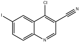 3-Quinolinecarbonitrile, 4-chloro-6-iodo- Structure