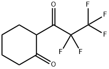 2-(2,2,3,3,3-戊烷氟丙酰基)环己烷-1-酮,2145-82-6,结构式