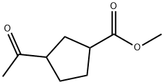 Cyclopentanecarboxylic acid, 3-acetyl-, methyl ester (9CI)|3-乙酰基环戊烷羧酸甲酯