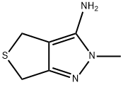 2-甲基-2,6-二氢-4H-噻吩并[3,4-C]吡唑-3-胺,214542-56-0,结构式