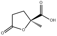 (S)-2-Methyl-5-oxotetrahydrofuran-2-carboxylicacid 化学構造式