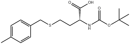 (R)-2-(BOC-AMINO)-4-(4-METHYL-BENZYLSULFANYL)BUTYRIC ACID Struktur