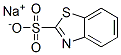 sodium benzothiazole-2-sulphonate Struktur