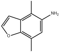 5-Benzofuranamine,  4,7-dimethyl- Structure