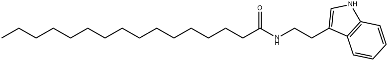 Hexadecanoic acid tryptamide,21469-15-8,结构式