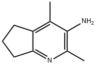 5H-Cyclopenta[b]pyridin-3-amine,  6,7-dihydro-2,4-dimethyl- 化学構造式