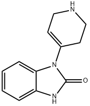 1-(1,2,3,6-テトラヒドロ-4-ピリジル)-2-ベンゾイミダゾリノン 化学構造式