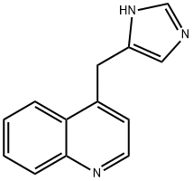 Quinoline,  4-(1H-imidazol-4-ylmethyl)-  (9CI) 结构式