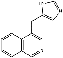 4-(1H-IMIDAZOL-4-YLMETHYL)-ISOQUINOLINE 化学構造式