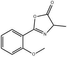 5(4H)-Oxazolone,  2-(2-methoxyphenyl)-4-methyl- 结构式