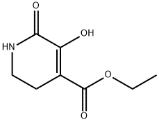 ethyl 1,2,5,6-tetrahydro-3-hydroxy-2-oxopyridine-4-carboxylate Struktur