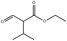 ethyl 2-formyl-3-methylbutanoate 化学構造式