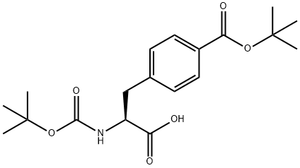 BOC-P-カルボキシ-PHE(OTBU)-OH・DCHA 化学構造式