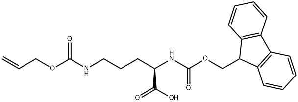 FMOC-D-ORN(ALOC)-OH 化学構造式