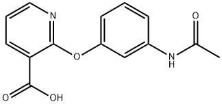 2-(3-acetamidophenoxy)nicotinic
acid 结构式