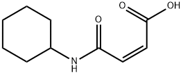 2-Butenoic acid,4-(cyclohexylamino)-4-oxo-, (2Z)- Struktur