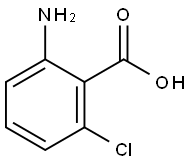 6-クロロアントラニル酸 化学構造式