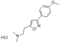 ISOXAZOLE, 5-(2-(DIMETHYLAMINO)ETHYL)-3-(p-METHOXYPHENYL)-, HYDROCHLOR IDE Struktur