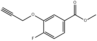4-Fluoro-3-prop-2-ynyloxy-benzoic acid methyl ester,214822-98-7,结构式