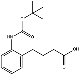 Boc-4-(2-aminophenyl)butanoic acid 结构式