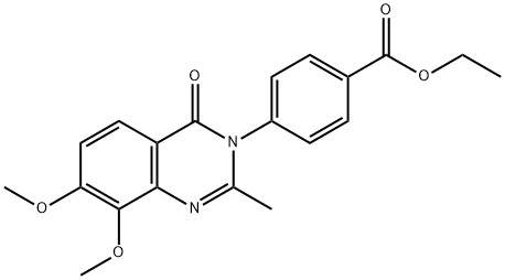 벤조산,4-(7,8-디메톡시-2-메틸-4-옥소-3(4H)-퀴나졸리닐)-,에틸에스테르