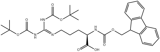 FMOC-D-ARG(BOC)2-OH Struktur