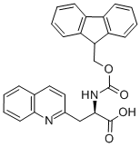 FMOC-Β-(2-キノリル)-D-アラニン-OH 化学構造式