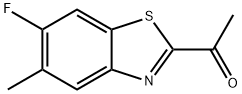 Ethanone, 1-(6-fluoro-5-methyl-2-benzothiazolyl)- (9CI) Structure