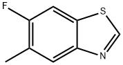 Benzothiazole, 6-fluoro-5-methyl- (9CI) Structure