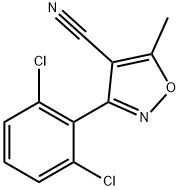 3-(2,6-DICHLOROPHENYL)-5-METHYL-4-ISOXAZOLECARBONITRILE Structure