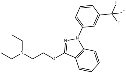 21487-13-8 3-[2-(Diethylamino)ethoxy]-1-[3-(trifluoromethyl)phenyl]-1H-indazole