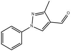 3-甲基-1-苯基-1H-吡唑-4-甲醛, 21487-48-9, 结构式