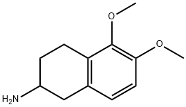 1,2,3,4-Tetrahydro-5,6-dimethoxy-2-naphthalenamine Structure